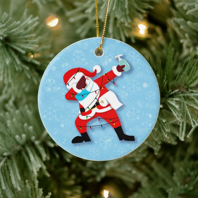 Jultomten Dabbing Julkovid Julgransprydnad Keramik (Träd)