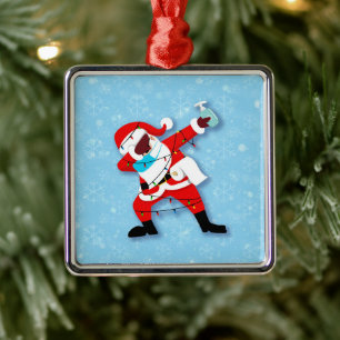 Jultomten Dabbing Julkovid Julgransprydnad Metall