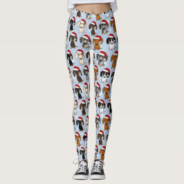 jultomten Dachshunds Cute Wiener Hundar jul Leggings