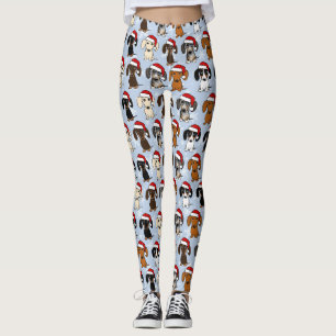 jultomten Dachshunds Cute Wiener Hundar jul Leggings