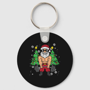 Jultomten Deadlift Julafton Weightlift Gym Manar W Nyckelring