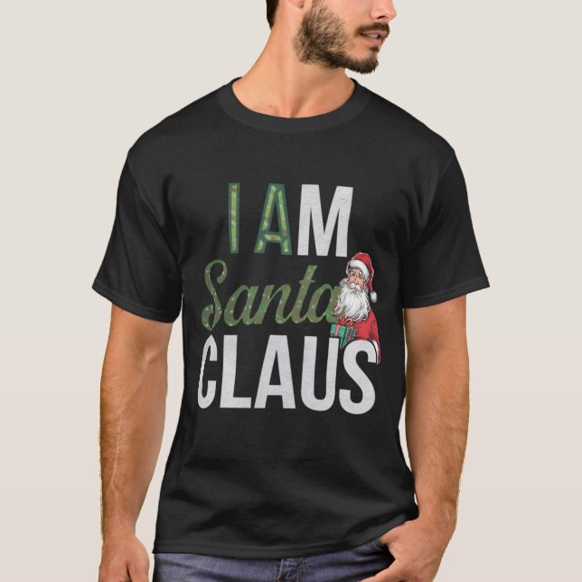 Jultomten Digital Art Design T Shirt (Framsida)