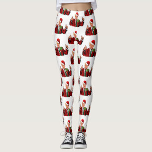 jultomten donald trump christmas leggings
