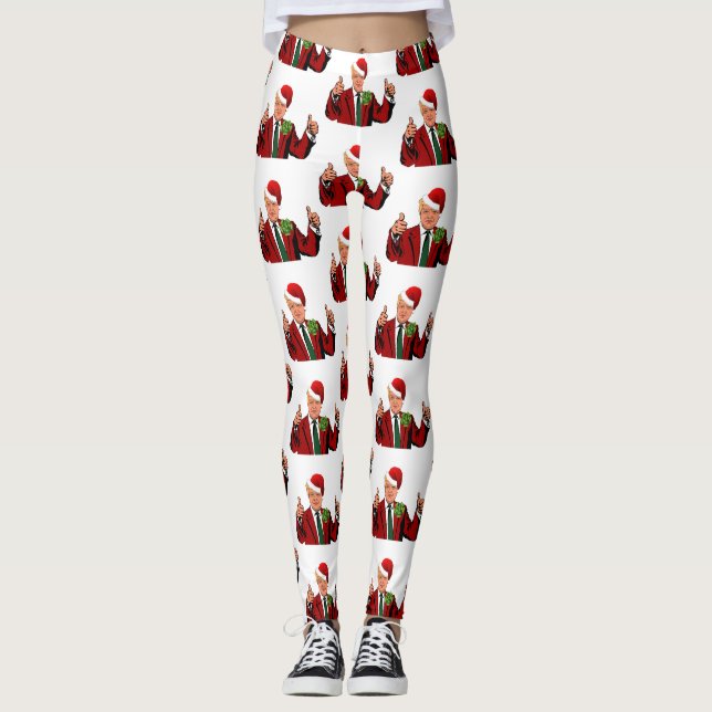 jultomten donald trump christmas leggings (Framsida)