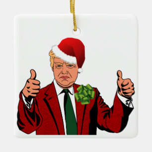 jultomten donald trump christmas ornament