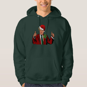 jultomten donald trump hoodie