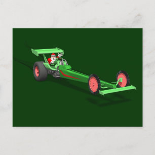 Jultomten Drag Tävling Helg Vykort