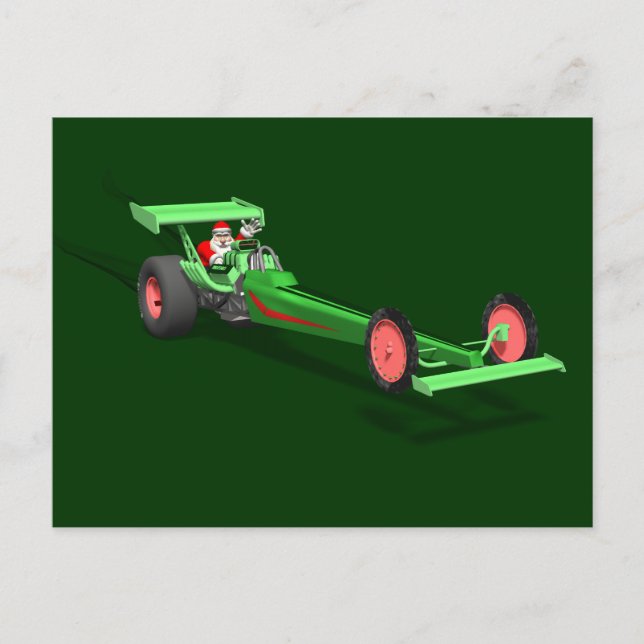 Jultomten Drag Tävling Helg Vykort (Framsida)