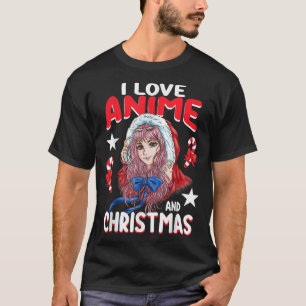 Jultomten Dress Anime Girl Cute I Kärlek Anime & C T Shirt