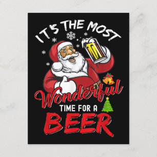 Jultomten Drinking Beer Wonderfu Tilläggskort