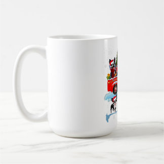 Jultomten Driving Pickup Lastbil Funny Boxer Kaffemugg