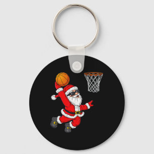 Jultomten Dunking A Basketball Boys Ki Nyckelring