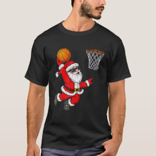 Jultomten Dunking A Basketball Boys Ki T Shirt