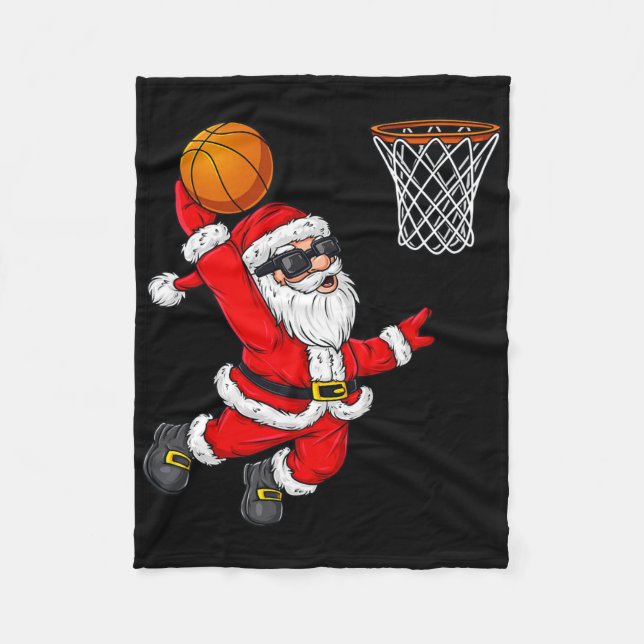 Jultomten Dunking A Sketll Boys Kids X Fleecefilt (Framsidan)