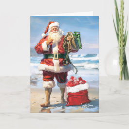 Jultomten efter havets julkort kort