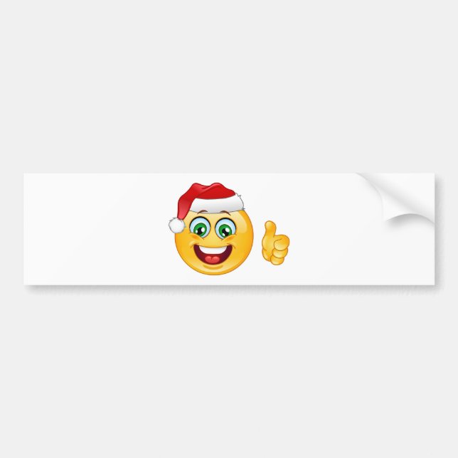 jultomten emoji bildekal (Framsidan)