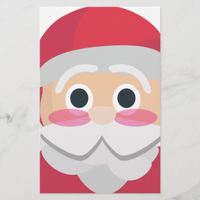 jultomten emoji brevpapper (Framsida)