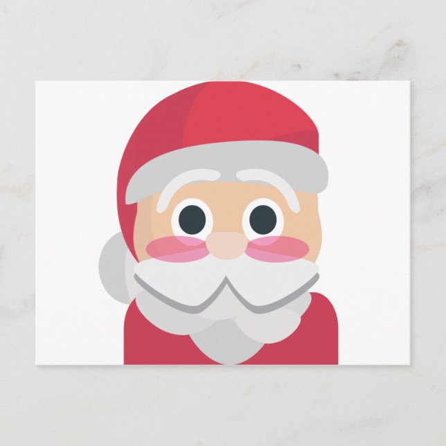 jultomten emoji helg vykort (Framsida)
