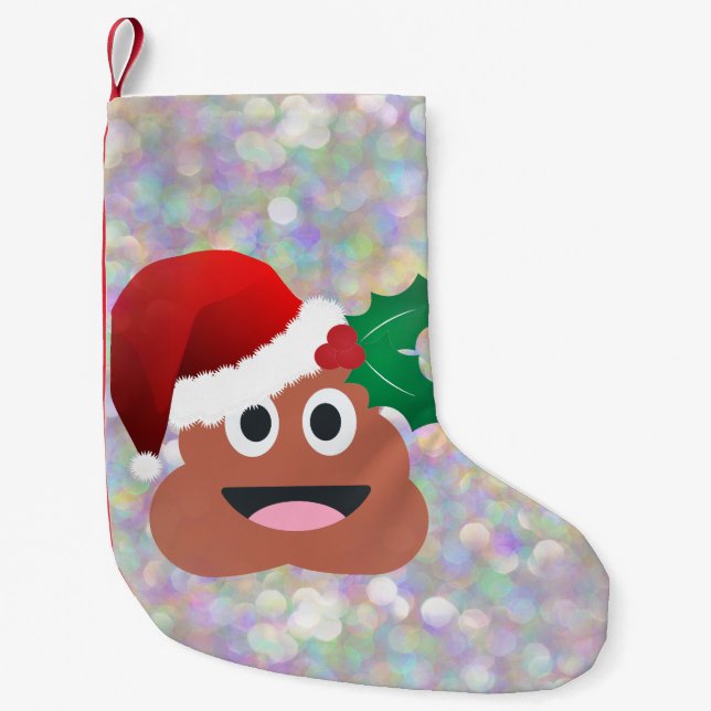 jultomten emoji julafton christmas-lagerhållning liten julstrumpa (Framsidan)