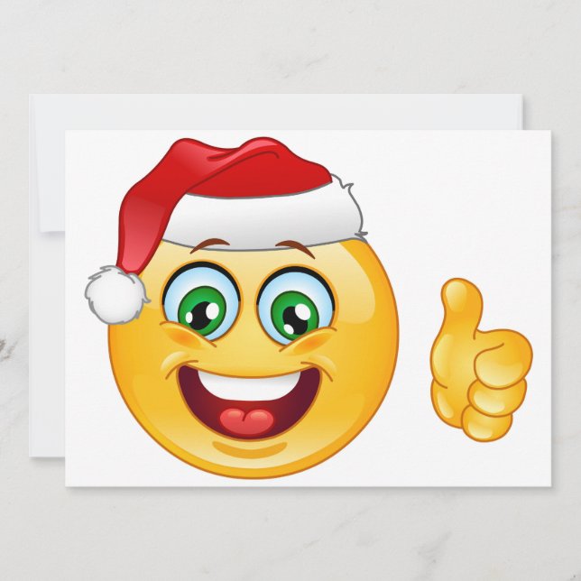 jultomten emoji julkort (Framsida)