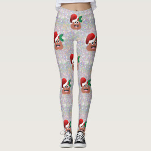 jultomten emoji leggings