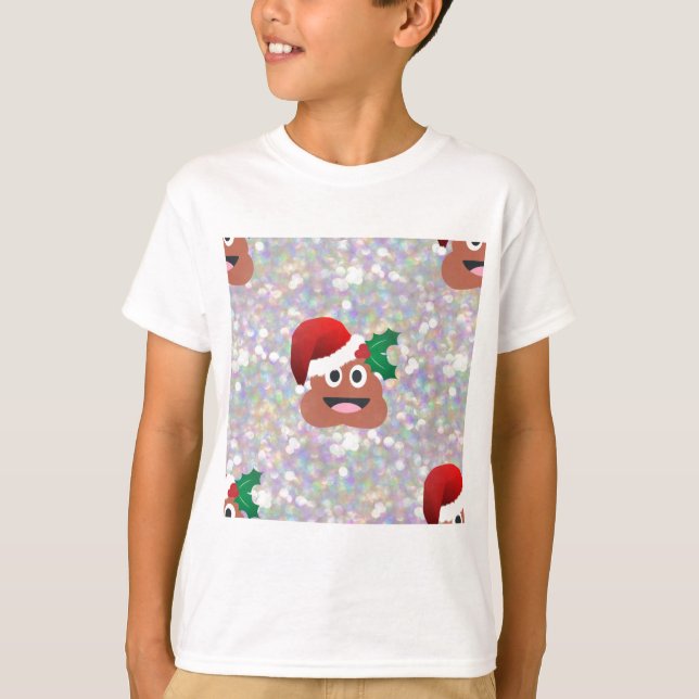 jultomten emoji t shirt (Framsida)