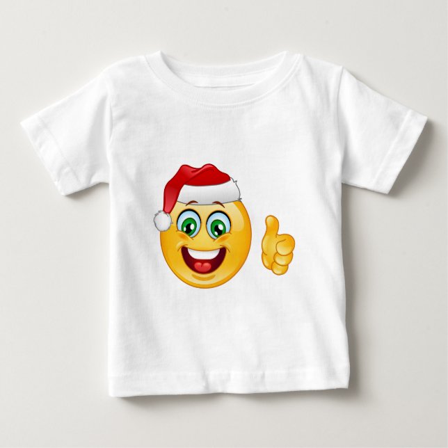 jultomten emoji t-shirt (Framsida)