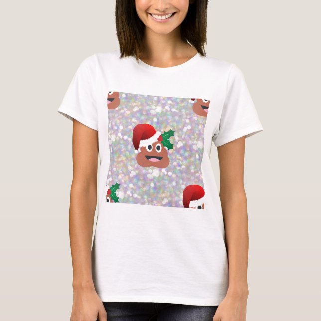 jultomten emoji tee (Framsida)