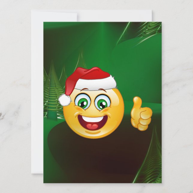 jultomten emojis julkort (Framsida)