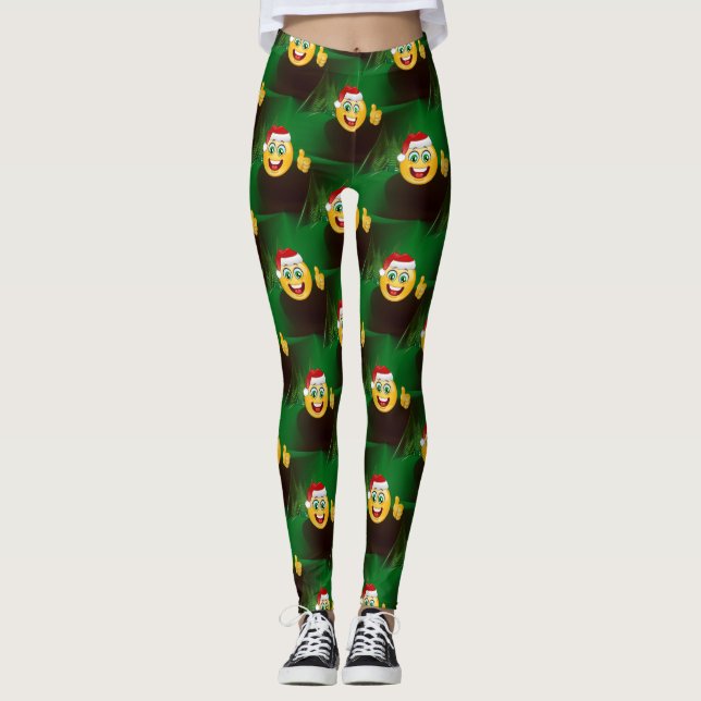 jultomten emojis leggings (Framsida)
