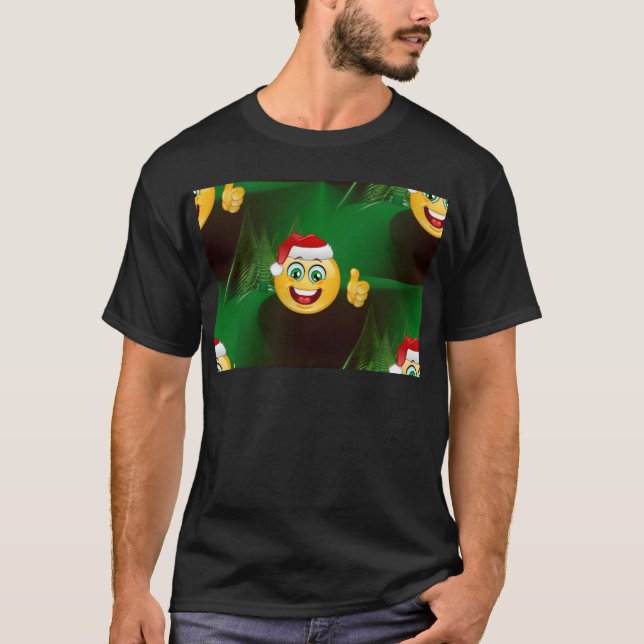 jultomten emojis tee (Framsida)