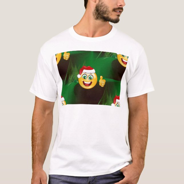 jultomten emojis tröja (Framsida)