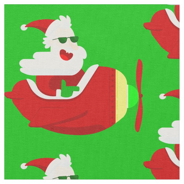 jultomten, en seriös helikopterflygplanspilot tyg (Närbild)