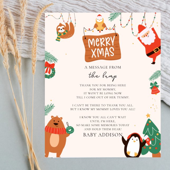 Jultomten, ett meddelande från klumpsignalen poster (Skapare uppladdad)