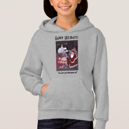Jultomten får en Biljett Girl Hoodie T Shirt