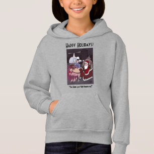 Jultomten får en Biljett Girl Hoodie T Shirt