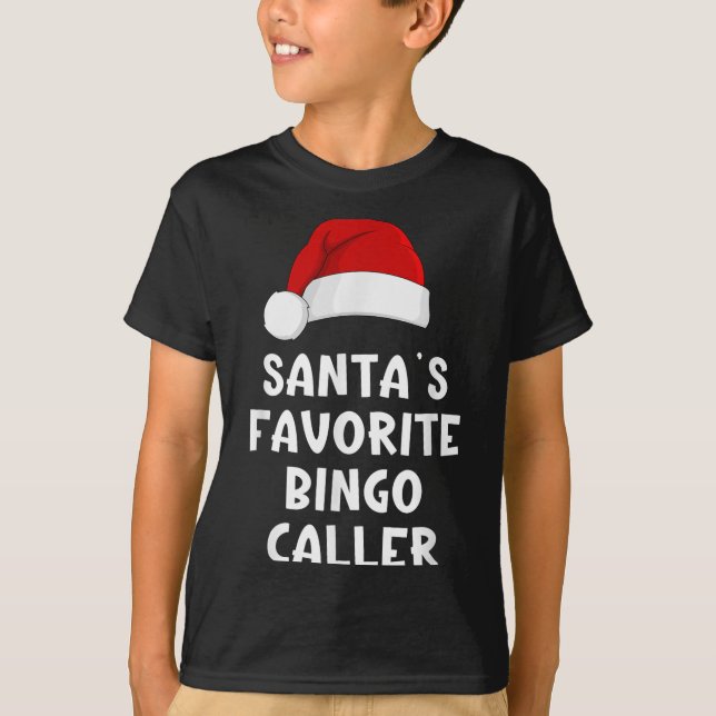 Jultomten Favorite Bingo Caller Funny Julafton T Shirt (Framsida)