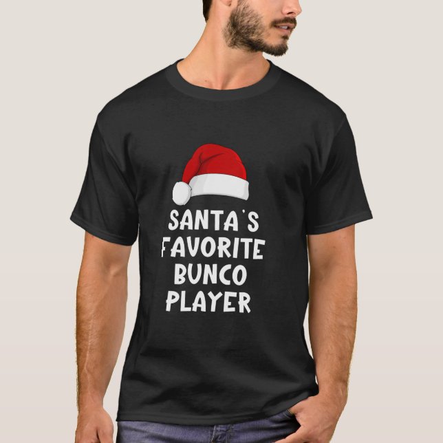 Jultomten Favorite Bunco Player Funny Dice T Shirt (Framsida)