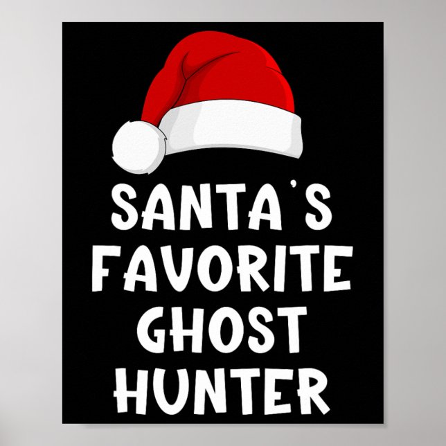 Jultomten Favorite Ghost Hunter Funny Julafton Poster (Framsidan)