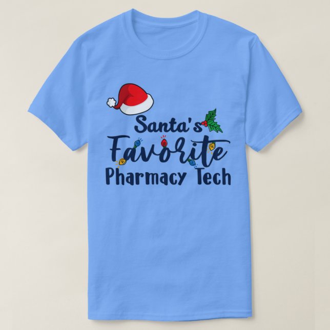 Jultomten Favorite Pharmacy Tech Jul i Fa T Shirt (Design framsida)