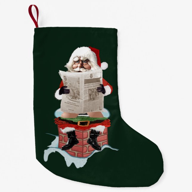 Jultomten"festsabotör" julstrumpa (Framsidan)