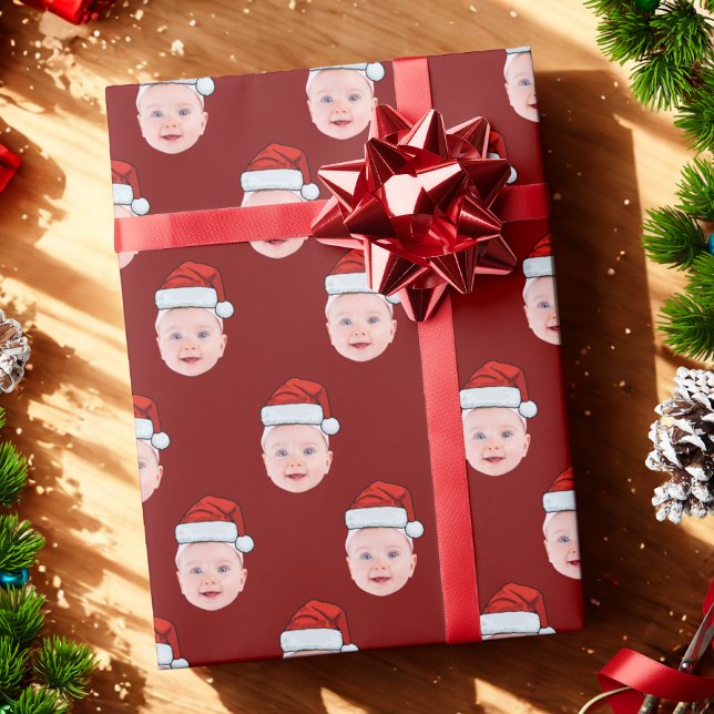 Jultomten, figursättning med Ansikte Presentpapper (Skapare uppladdad)