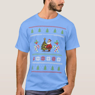 Jultomten Fir Träd God jul, Jultomten T Shirt