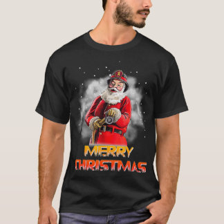 Jultomten Fireman Firefighter jul T Shirt