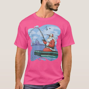 Jultomten Fishing Lugn Roligt Joy Fisherman Fish C T Shirt