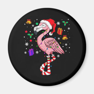 jultomten Flamingo Älskare Funny Classic Magnet