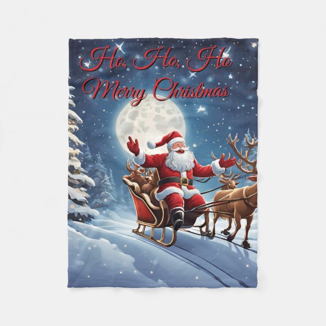 Jultomten Fleece Blanket (Framsidan)