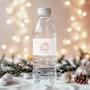 Jultomten Flicka Shower Vattenflaskor Etikett