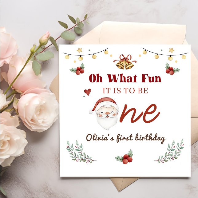 Jultomten - födelsedag pappersservett (Skapare uppladdad)