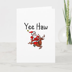 Jultomten för Cowboy för Yee Hawjul Helgkort